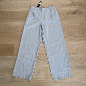 Fashion Nova Trouser Pants Wide Leg Gianna Size L Tan